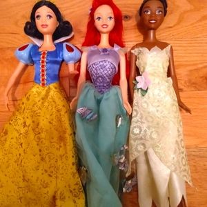 Disney princess pack of 3 dolls